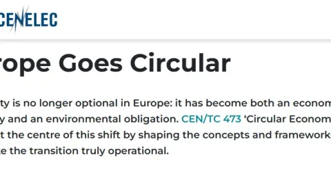 How European Standardization Prepares For EU Circular Economy Act