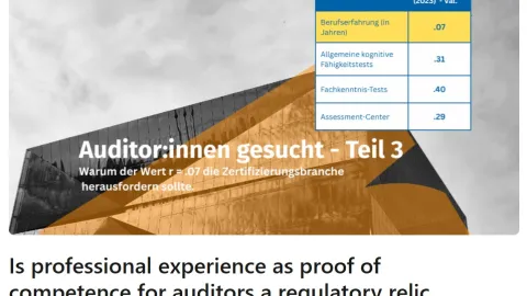 Experience Alone Is Not Proof Of Auditor Competence