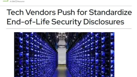 Tech Giants Back New Standard to Clarify End-of-Life Security Timelines