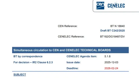 Brain-Computer Interfaces Joint Committee Proposed Within CEN-CENELEC