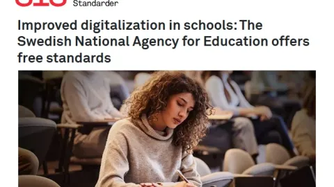 Free Standard Improves Data Sharing in Swedish Education