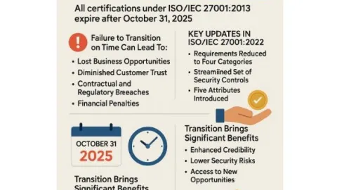 Final Weeks Before Transition Deadline for ISO 27001: Act by End of October