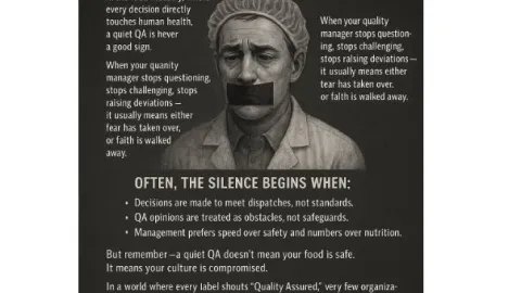 When the Quality Manager Goes Silent, the System Is Already Failing