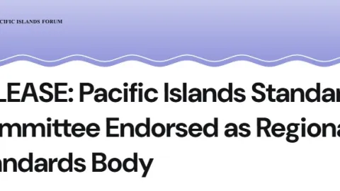 Pacific Islands Standards Committee Endorsed as Regional Standards Body