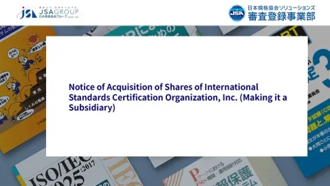 JSA Solutions Buys International Standards Certification Organization, Makes It a Subsidiary