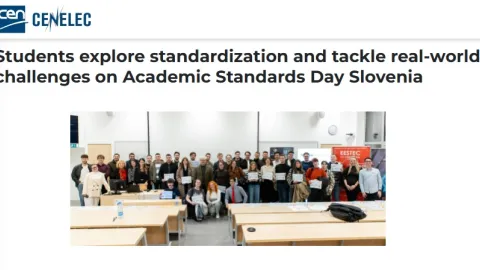 Academic Standards Day in Slovenia Trains Students to Solve Company Challenges Through Standards