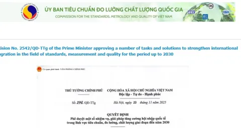 Vietnam Sets 2030 Plan To Strengthen International Integration in Standards, Metrology and Quality