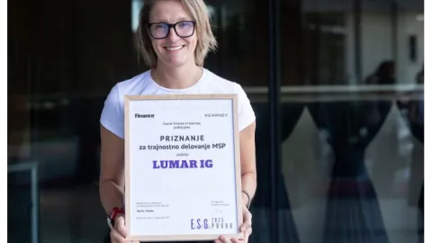 Lumar Awarded for Sustainable Operations Among SMEs in Slovenia