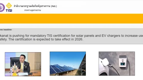Thailand Preparing Mandatory Standards for Solar Panels and EV Chargers