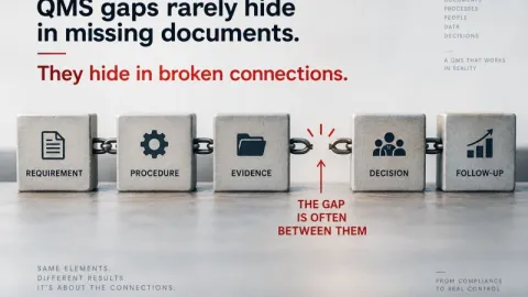 QMS Gaps Often Hide in Broken Connections, Not Missing Documents