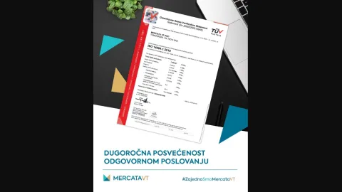 Mercata VT Becomes First in Serbia Verified to ISO 14064-1 for Greenhouse Gas Emissions