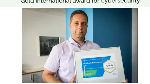 Telekom Slovenije Earns Gold Recognition for Cybersecurity