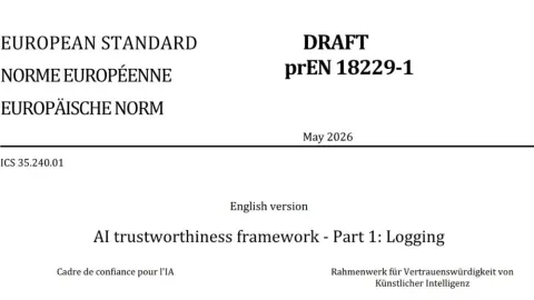 European AI Logging Standard Opens for Public Comment