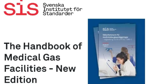 Fourth Edition of Swedish Handbook for Medical Gas Facilities Published