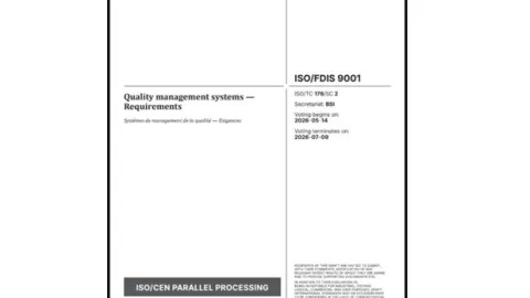 ISO 9001 Revision Moves Into Formal FDIS Ballot Phase