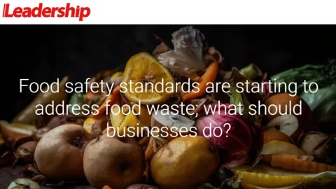 Waste Reduction Reflects the Maturity of Food Management