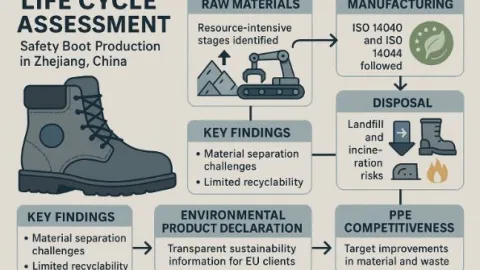 LCA Assessment of a Safety Footwear Manufacturer in Zhejiang, China