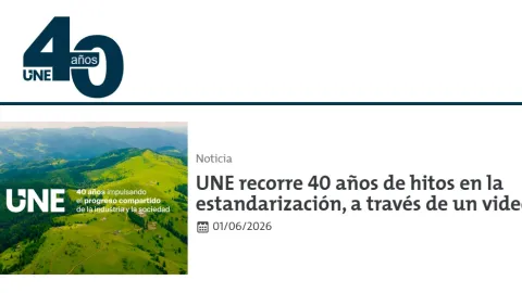 UNE Marks 40 Years of Standardization With Milestone Video