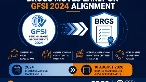 BRCGS Updates Food Safety, Packaging, Storage, and Broker Rules to Meet New GFSI Requirements