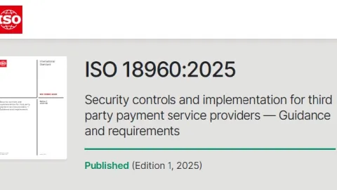 South Korea Leads Release of ISO 18960 Standard on Third Party Payment Security