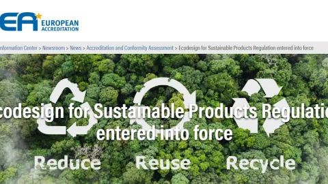 New EU Ecodesign Regulation for Sustainable Products Now in Force