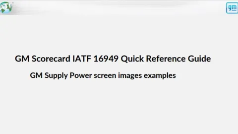 IATF Updates GM Quick Reference Guide on How Auditors Review Scorecard Data.