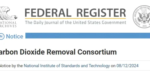 NIST launches consortium to develop carbon dioxide removal standards