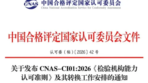 CNAS Sets Transition to ISO/IEC 17020:2026 for Inspection Bodies