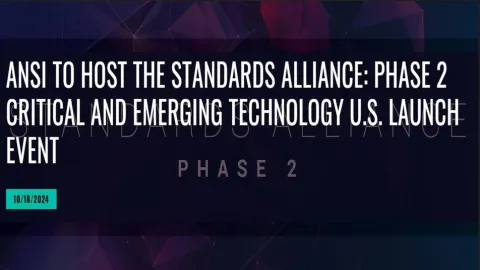 ANSI to Host Phase 2 Launch Event for Emerging Tech Standards in Developing Countries