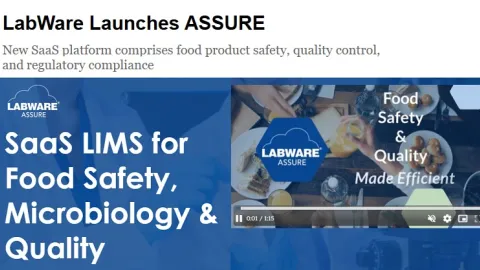 LabWare ASSURE Brings Automation to Food and Beverage Lab Compliance