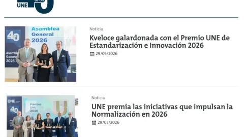 UNE Presents 2026 Awards for Standardization and Innovation