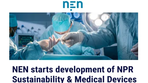 NEN Initiates Development of Sustainability Guidelines for Medical Devices