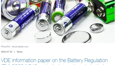 VDE information paper on the Battery Regulation