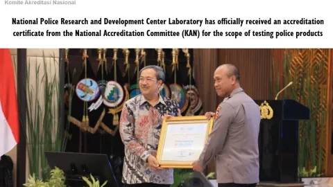 Indonesia Accredits First Lab to Test Police Weapons, Armor and Radios