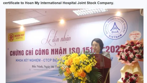 Hoan My International Hospital Laboratory Earns ISO 15189 Accreditation