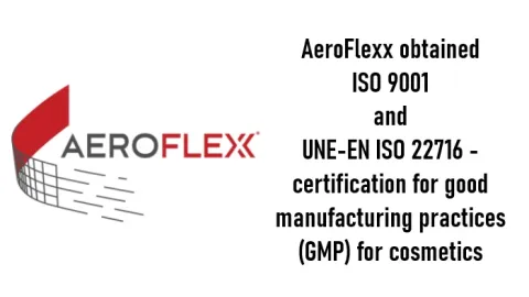 AeroFlexx Earns ISO Certifications for Quality Management and GMP in Cosmetics