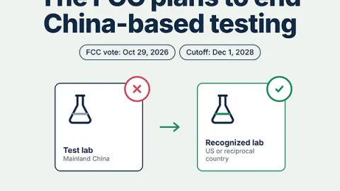FCC Set to End Recognizing Product Tests Conducted in China by 2028