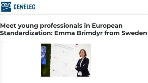 Emma Brimdyr on Making Robotics More Sustainable: CEN and CENELEC Young Professionals Series