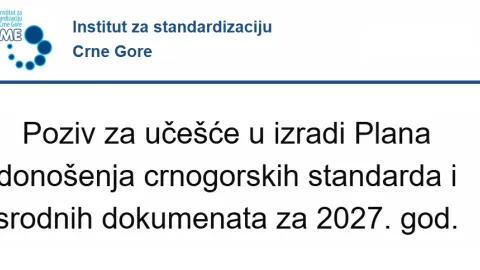 Montenegro Invites Proposals for 2027 National Standards Plan