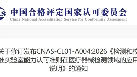 China Updates Laboratory Accreditation Rules for Medical Device Testing