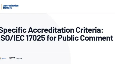 NATA Opens Consultation On ISO 17025 Accreditation Criteria