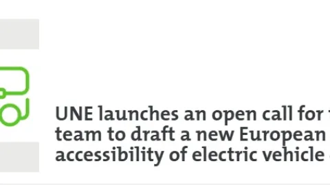 UNE Seeks Two Experts to Help Draft EU Standard on EV Charging Accessibility