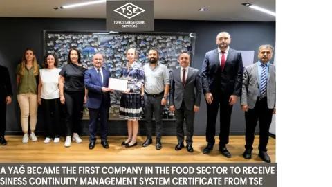 Marsa Yağ Earns First TSE Business Continuity Certificate in Food Sector