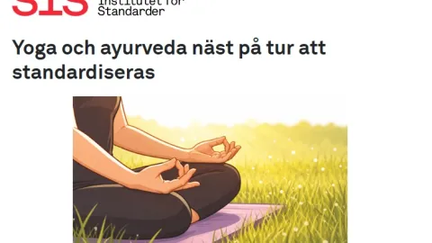 SIS Invites Swedish Stakeholders To Meeting On Yoga And Ayurveda Standard