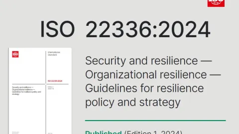 ISO 22336 Provides New Guidelines for Organizational Resilience