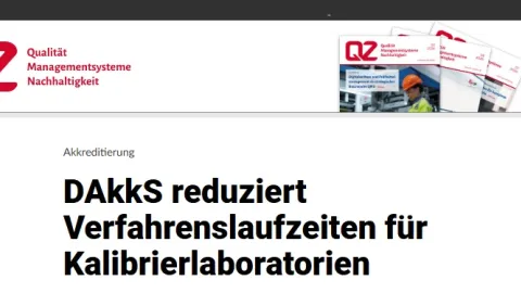 DAkkS Shortens Accreditation Procedures for Calibration Laboratories