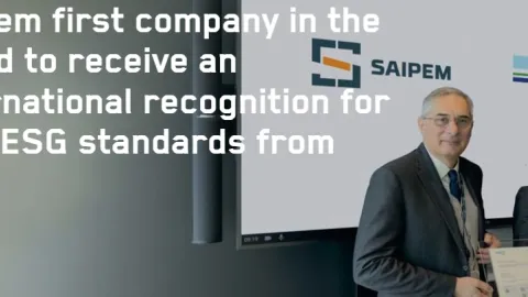 Saipem Receives World's First ESG Recognition from DNV