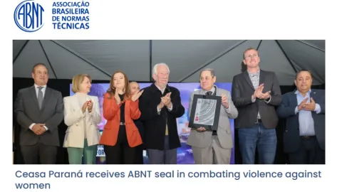 Ceasa Paraná Awarded Bronze ABNT Seal for Combating Violence Against Women