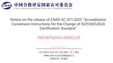 China Outlines Switch to Latest ISO 55001 for Asset Management Certification