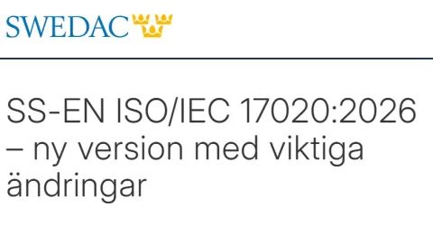 Sweden Sets Transition to Revised Inspection Body Accreditation Standard
